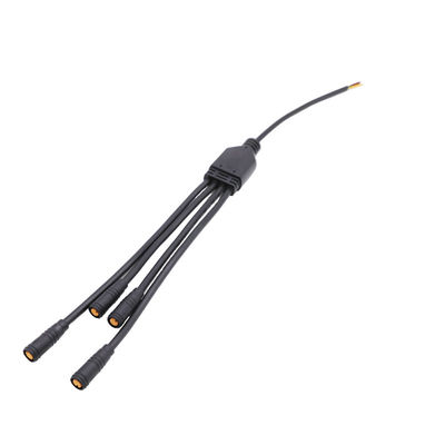 Mini uso elétrico impermeável do cabo do fechamento do impulso do PVC do conector IP65 M8 de Y