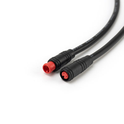 PVC 2A Cuurent de Mini Waterproof Cable Connector IP65 M8 que avalia o uso de Ebike