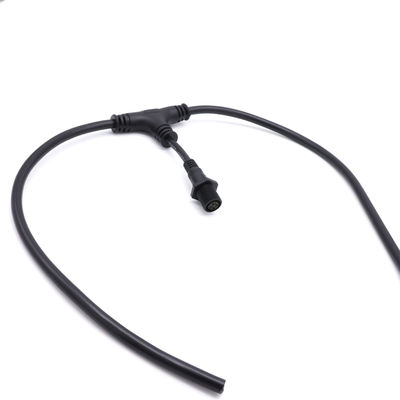 O tipo preto uso impermeável CCC do PVC T do cabo do conector M16 IP67 certificou