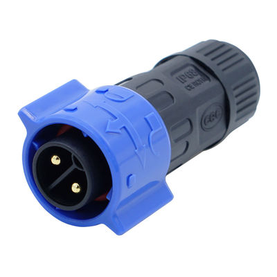 Classificação IP67 Conector eletrônico à prova d'água PA66 Plug para luzes LED / veículos