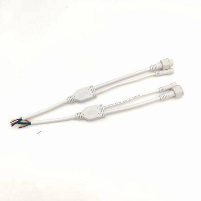 Lâmpada LED exterior PVC Conector em forma de Y impermeável IP67 Conector de cabo