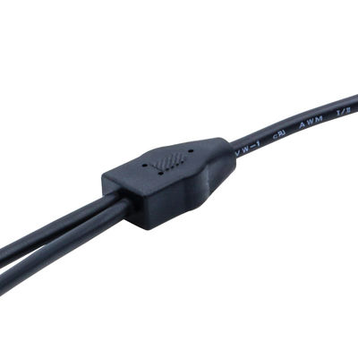 Conector preto IP67 à prova d'água com classificação de corrente 8A tipo Y para aplicações de 250 V