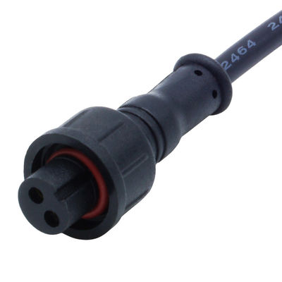 PA66 Conector impermeável tipo parafuso M12 cabeça de cotovelo para energia elétrica IP68