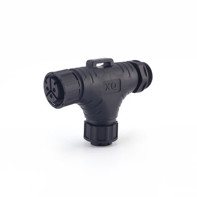 Conector de painel à prova d'água M25 de 3 vias IP68 com preço de fábrica em forma de T, conectores de cabo à prova d'água macho fêmea para exteriores