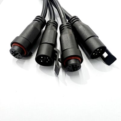 Novo Tipo Conector K16 IP67, Conectores Industriais à Prova d'Água Push, Plugue Macho Fêmea LED K16