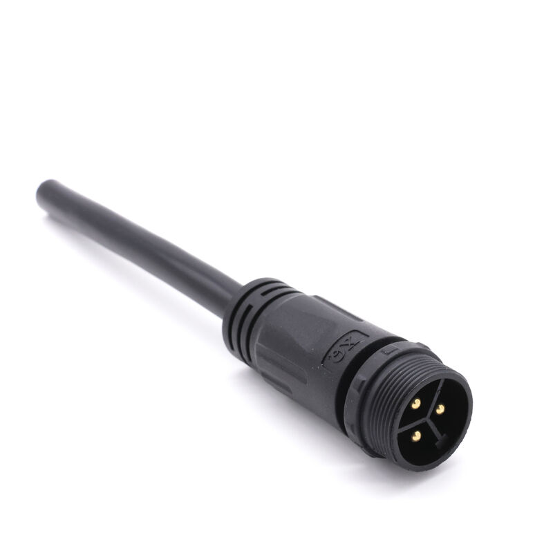 Conectores à prova d'água M20 3+3 3+2 núcleos de nylon PVC IP68 verde para iluminação