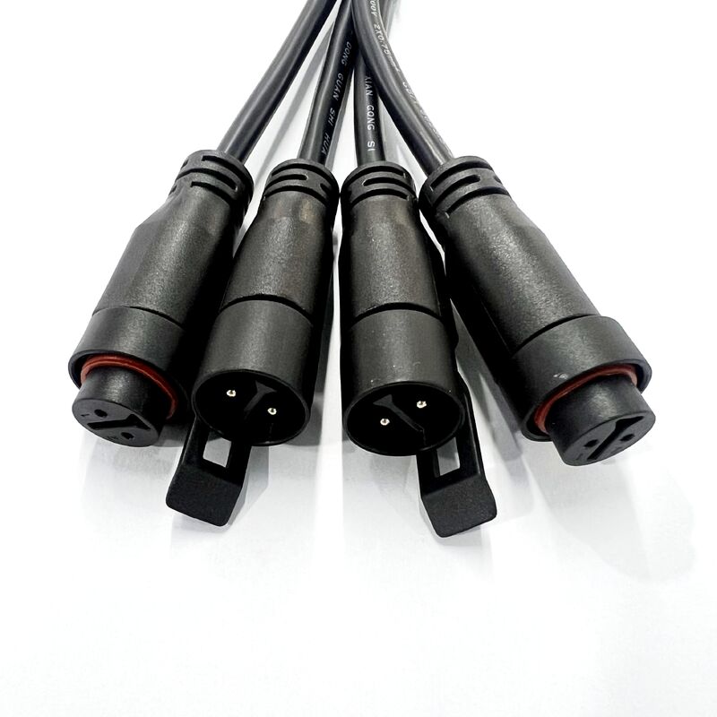 Novo Tipo Conector K16 IP67, Conectores Industriais à Prova d'Água Push, Plugue Macho Fêmea LED K16