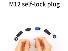 Conector de cabo M12 impermeável